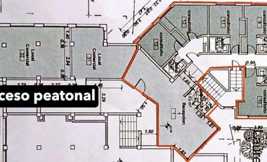 Alquiler de 5 oficinas/consultorios y recepción. Esquina de Av. Pioneros y Av. Boock