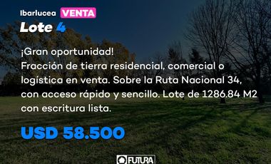 Terreno en  Ibarlucea sobre Colectora