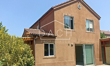 ARRIENDO EXCLUSIVO CÓMODA CASA CHICAUMA