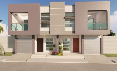 Casas de dos pisos en urbanización Vallejo 2 cerca a la villa olímpica: proyecto en construcción.