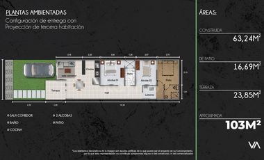 Guadalupe Nova, casa nueva en sobre plano Monteria