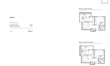 Venta de departamento de 2 Ambientes en Pozo Vicente López Anchorena Urban Tower