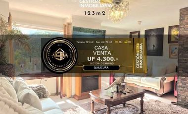 Casa en venta en QUILICURA