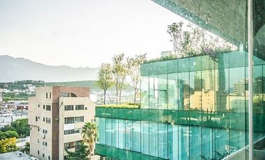 Oficina en renta de 439m2 en proyecto mixto zona Obispado - Monterrey