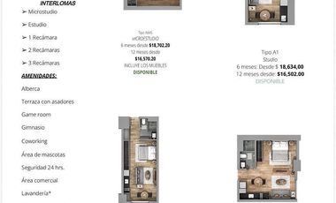 Departamentos en renta en interlomas Nomad