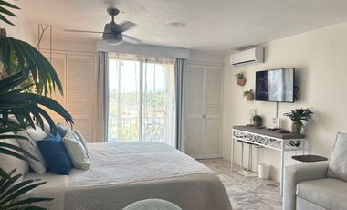 Estudio en renta Plaza Marina, Puerto Vallarta, Amueblado, Coto con alberca