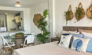 Estudio en renta Plaza Marina, Puerto Vallarta, Amueblado, Coto con alberca