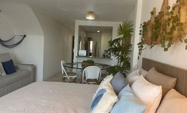 Estudio en renta Plaza Marina, Puerto Vallarta, Amueblado, Coto con alberca