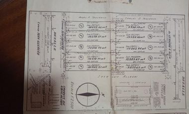 Terreno 12ha o fraccionado, 10 lotes de 1ha aprox, pasos Av. San Martin
