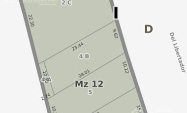 Terreno en venta en Vicente López