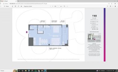 departamento 2 ambientes en La Boca