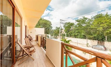 Casa con alberca y 5 habitaciones estilo hotel boutique en venta en Tulum, Amueblada