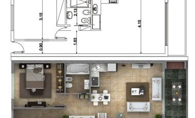 Dep. venta 2 amb. APTO CREDITO, complejo Las Campanillas, Pilar