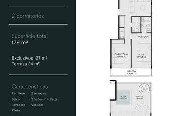 ABRA Fisherton Departamento Penthouse 2 dormitorios