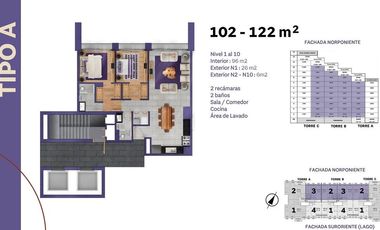 Departamentos  Nuevos Lago Esmeralda