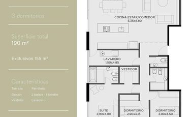 ABRA Fisherton | Departamento 3 dormitorios