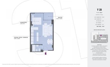 departamento monoambiente en La Boca