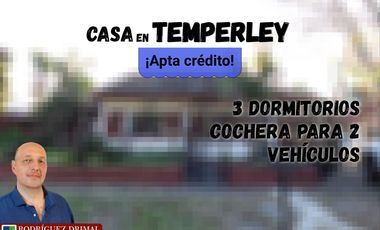 Casa en Temperley con 3 dormitorios - APTA CRÉDITO Retasada!!!