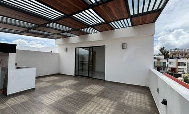 RENTA DE CASA AMUEBLADA EN LA ANTIGUA CEMENTERA – PUEBLA 4 RECÁMARAS | PERGOLA