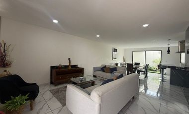 RENTA DE CASA AMUEBLADA EN LA ANTIGUA CEMENTERA – PUEBLA 4 RECÁMARAS | PERGOLA