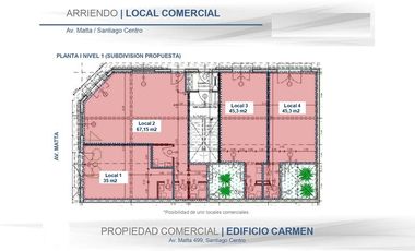 Local Comercial en Arriendo en CARMEN - AV. MATTA