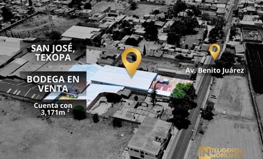 BODEGA EN VENTA UBICADA EN TEXOPA