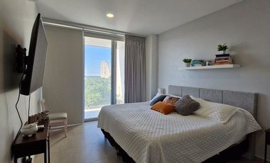 Departamento amueblado de tres recámaras en renta. Montejo pza. Mérida, Yucatán.