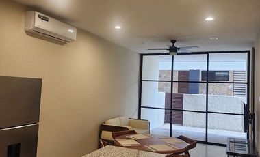 Departamento en renta amueblado Planta Baja Citadella Cholul