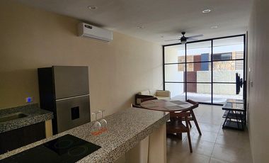 Departamento en renta amueblado Planta Baja Citadella Cholul