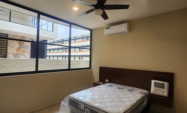 Departamento en renta amueblado Planta Baja Citadella Cholul