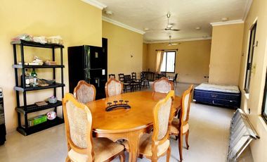 Jardín en renta en Umán, Yuc con piscina y casita de campo.