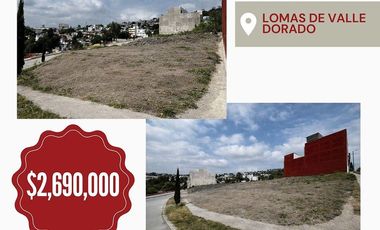 Venta de Terreno en Lomas de Valle Dorado