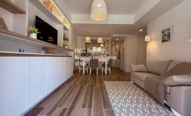 Av. Colón y Las Heras 3 ambientes al frente Amoblado