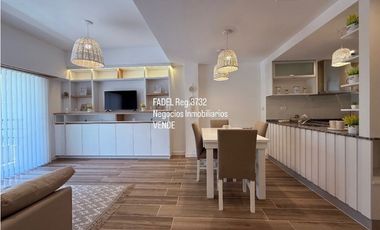 Av. Colón y Las Heras 3 ambientes al frente Amoblado