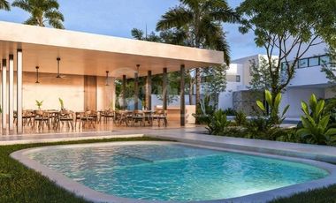 Casa de 2 pisos, 3 recamaras en privada en Conkal Yucatan  Entrega inmediata