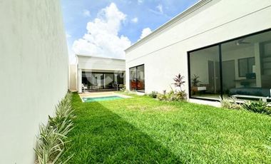 Casa de 1 piso, 3 recamaras en privada en Conkal Yucatan  Preventa julio 2026