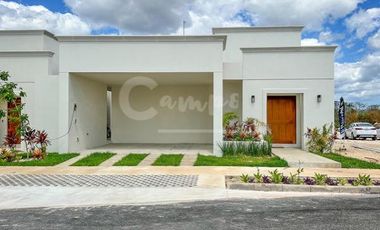 Casa de 1 piso, 3 recamaras en privada en Conkal Yucatan  Preventa julio 2026