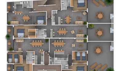 Departamento en  venta de 2amb con patio financiado