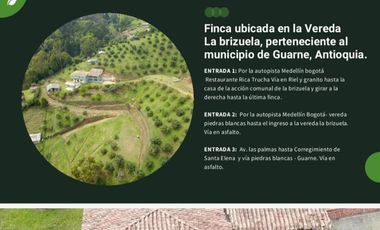 Casa finca en Guarne con cultivo de aguacate