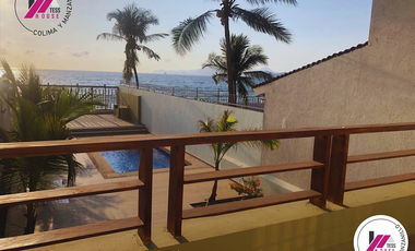 CASA CON ALBERCA A ORILLA DE PLAYA EN LAS BRISAS