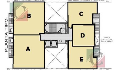 Depto 3 Amb de 69 m2 cub.    7 m2 semicub.  Avellaneda