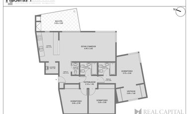 VENTA DEPARTAMENTO 4 AMB   2 COCHERA - SANTA BARBARA