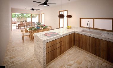 CASA EN VENTA MERIDA, PLAYA SAN CRISANTO, MOD. KUXTAL EN 2DA FILA, A 4 MESES.