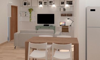 Departamento con cochera y patio