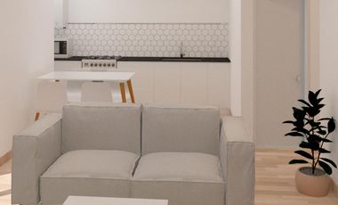 Departamento con cochera y patio