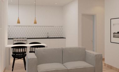 Departamento con cochera y patio