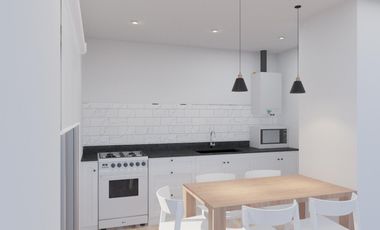 Departamento con cochera y patio