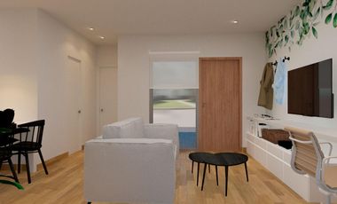 Departamento con cochera y patio