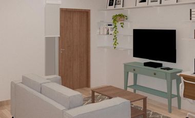 Departamento con cochera y patio