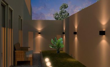 Departamento con cochera y patio